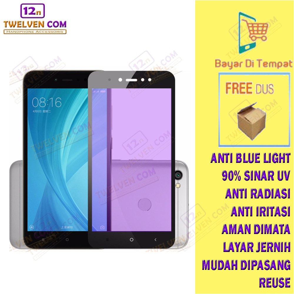 ANTI BLUE TEMPERED GLASS BLUE LIGHT Xiaomi Redmi Note 4 / Note 4x / Note 5 Pro / Note 5a / Note 5a Prime / Note 7 / Note 8 / Note 8 Pro / Note 9 / Note 9 Pro / Note 10 / Note 10s / Note 10 Pro / Note 10s / 10 5G / Note 11 / 11s / 11 Pro / 11 Pro+