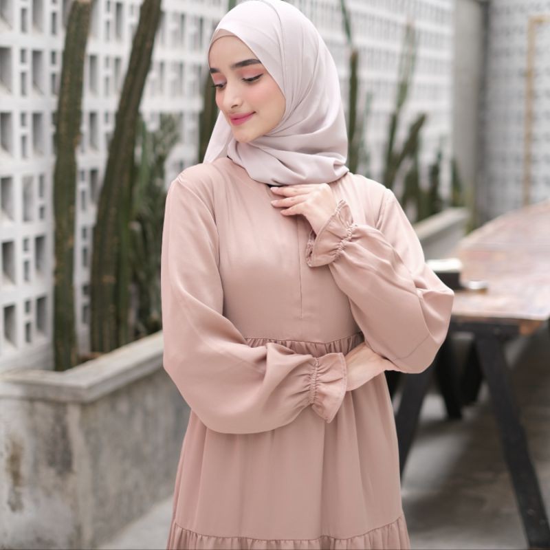 HUMAIRA DRESS RUFFLE (MAXI DRESS)/ gamis ruffle