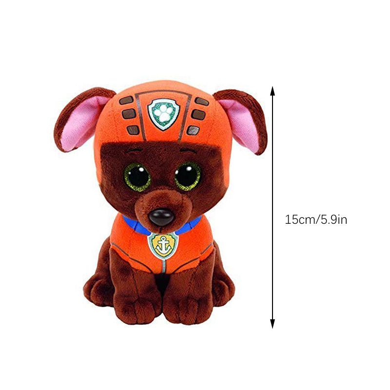 15cm Mainan Paw Patrol Dog Plush Toy Figure Stuffed Animals Doll Marshall Rubble Chase Rocky Boneka