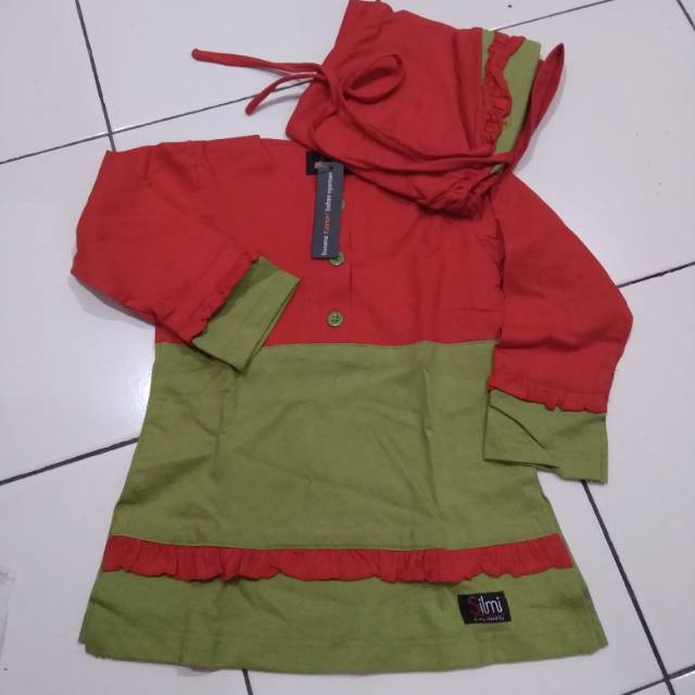 Atasan Baju muslim anak Perempuan silmi Farizah Alpukat