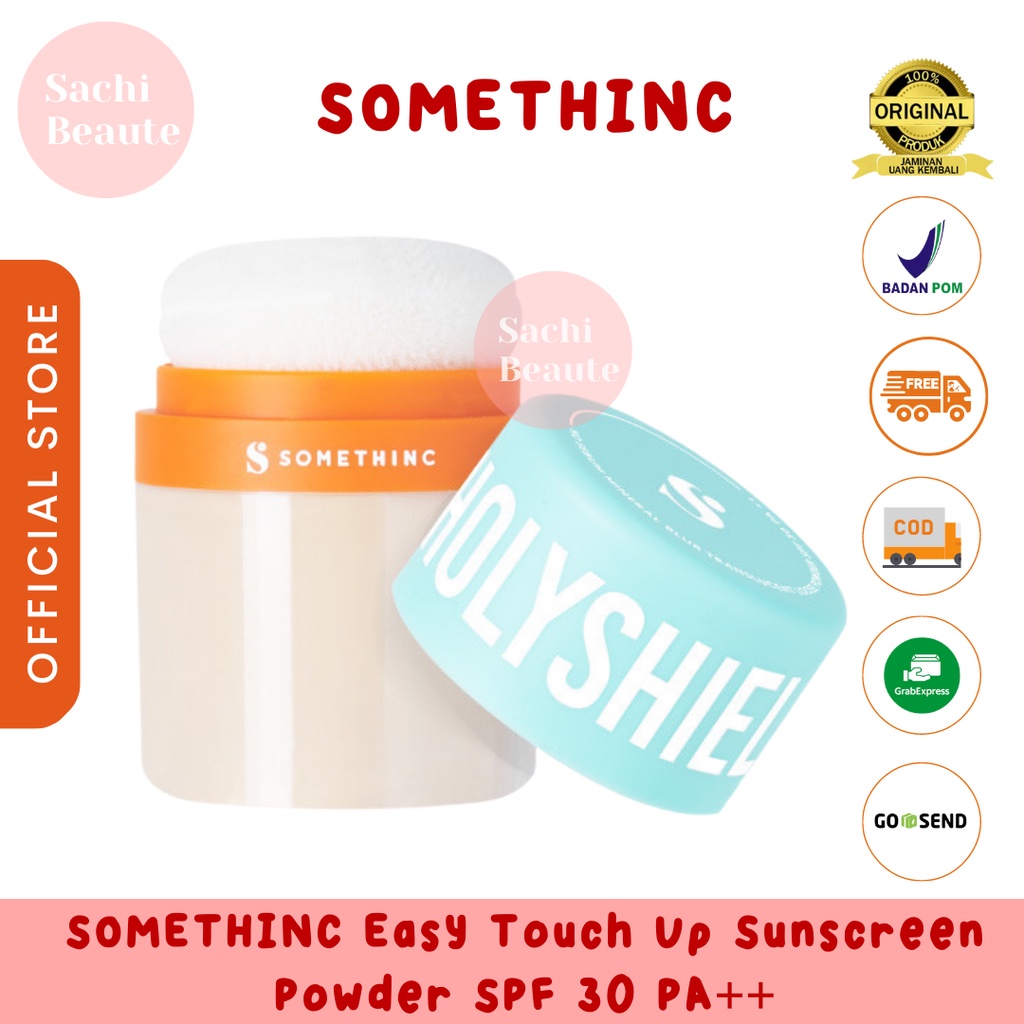 SOMETHINC No Sebum Mineral Blur Translucent Loose Powder SPF 30 PA++ - Easy Touch Up Sunscreen Powder