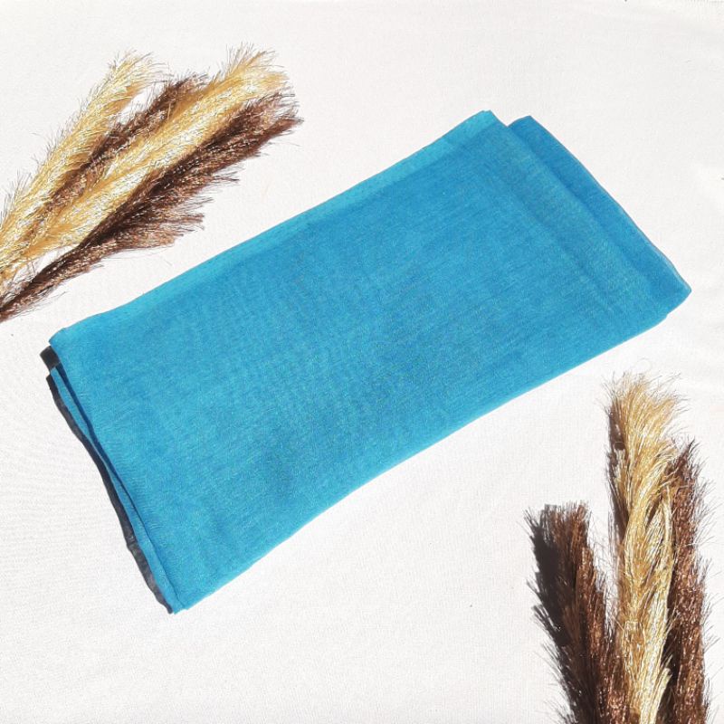 SEGIEMPAT PARIS POLOS PREMIUM AZARA | ANTI LETOY | PARIS VOAL | KERUDUNG MIRACLE MURAH | HIJAB JILBAB SQUARE | JILBAB SEMI PREMIUM SEKOLAH-Mid Blue