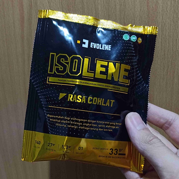 Evolene Isolene Iso Lene Isolate Whey 1 Sachet Suplemen Pembentuk Otot