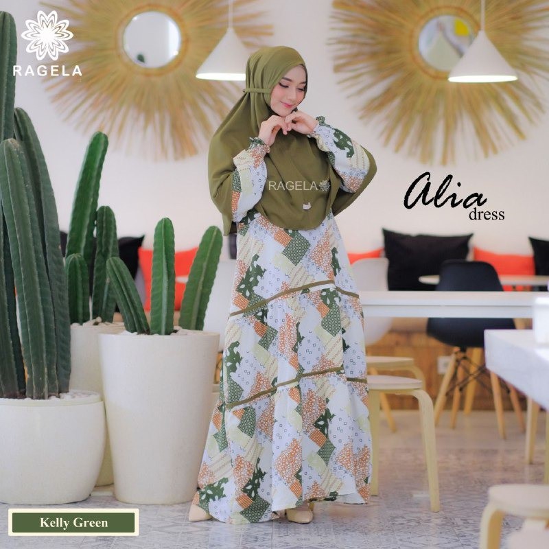 ALIA DRESS || Gamis Syari Original by Ragela Hijab