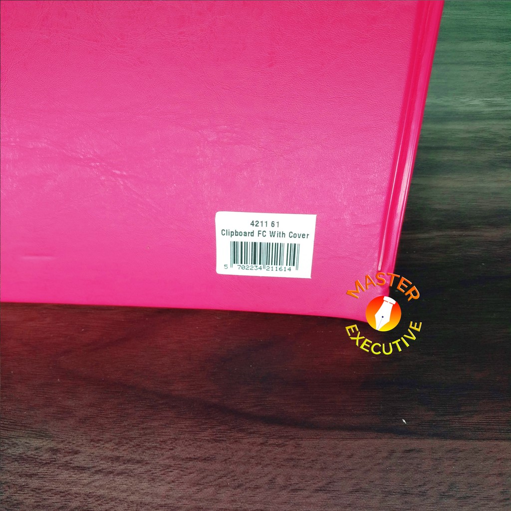 Bantex Clipboard with Cover - Papan Dada Kulit Sintetis Magenta Pink 4211 61