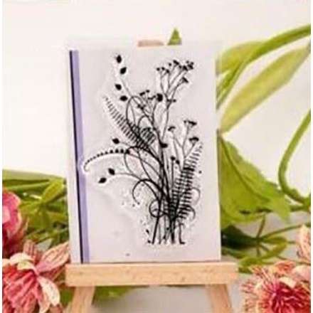 Clear Stamp (Stempel Transparan/Bening)-Grass Design