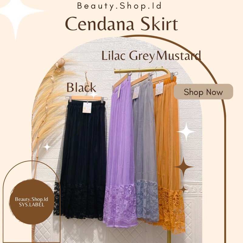 Cendana Skirt - Rok Tutu Tille Furing Brukat Import H