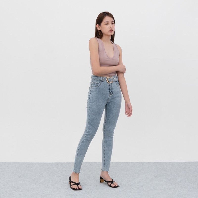 VIERLIN - Jeans 8165 - CELANA HIGHWAIST SKINNY JEANS IMPORT