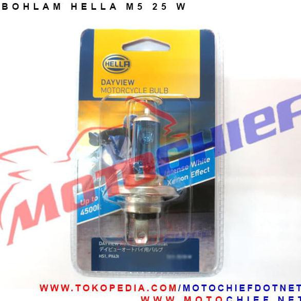 º679* Bohlam Hella M5 25W Halogen Motor Matik _