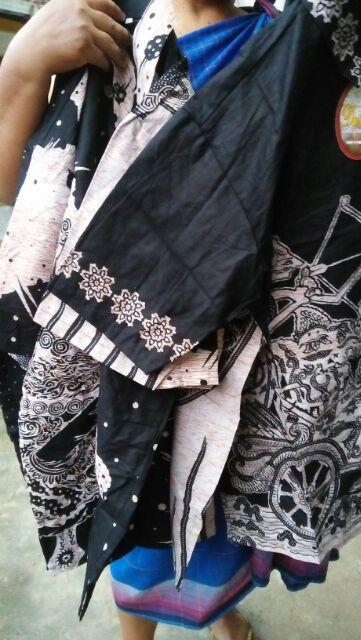 Distro Batik Hrb026 Kenongo Kemeja Tosca Pende Pekalongan Padi M L Xl Sogan Tulis Halus Kemeja Batik