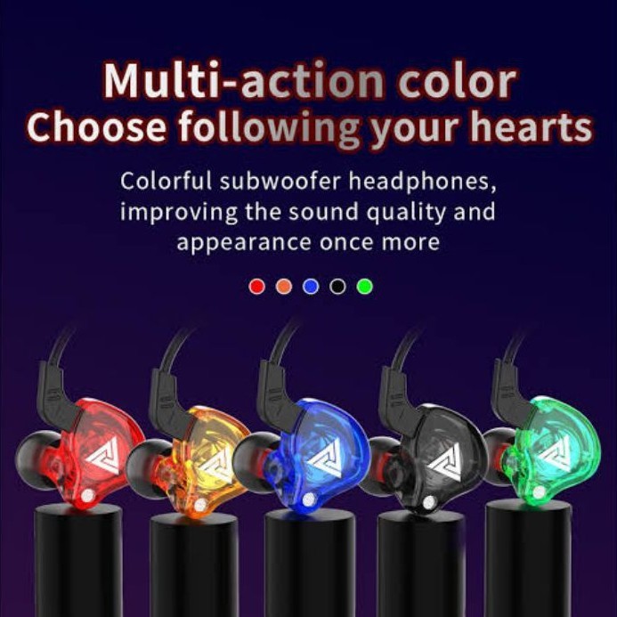 QKZ AK6 Headset Earphone Model In Ear Sport Stereo Bass With Mic