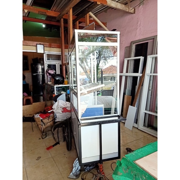 gerobak cimol,gerobak bakso,gerobak alumunium,gerobak mie ayam