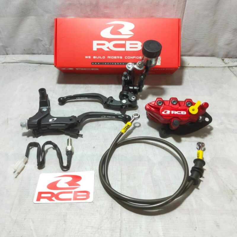Master Rem RCB Kanan S1 Radial Kiri Handel RCB S1 Kaliper Depan RCB Selang Rem Depan Semua Motor