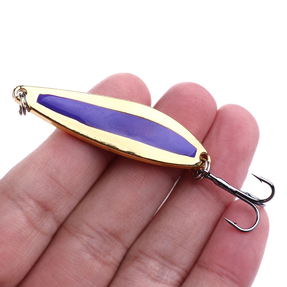 HENGJIA 4pcs Umpan Metal Sequins Spoon Pancing Payet Ikan Fishing Lure Fishing Hooks Kail Tackle