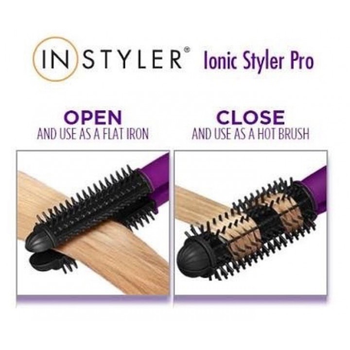 INSTYLER Hot Brush Rapid PRO Ionic 4 IN 1 - Catok Sisir Instyler
