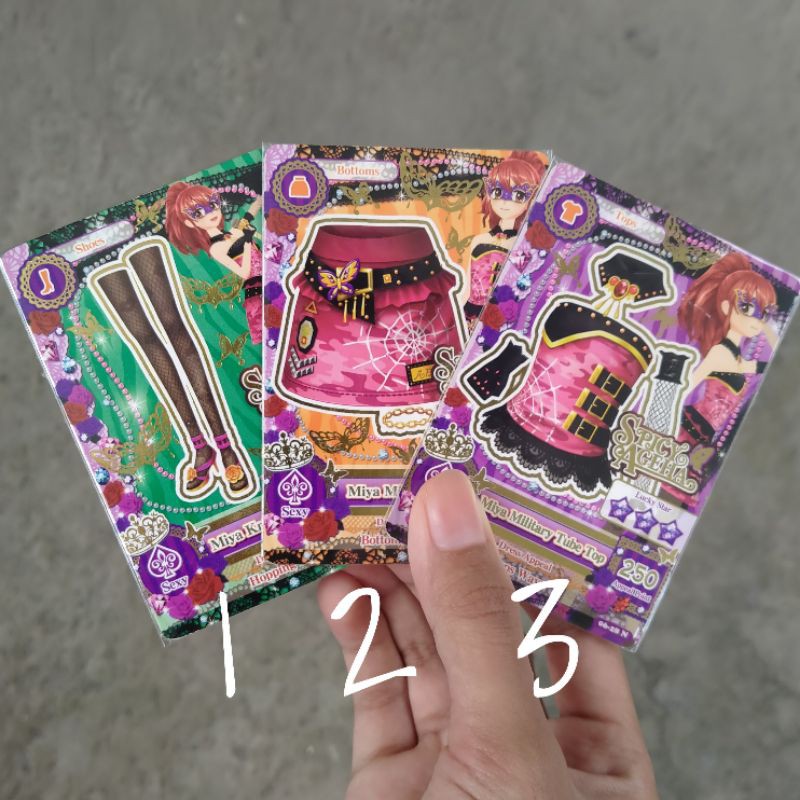 AIKATSU MASQUERADE MIYA MILITARY CARD