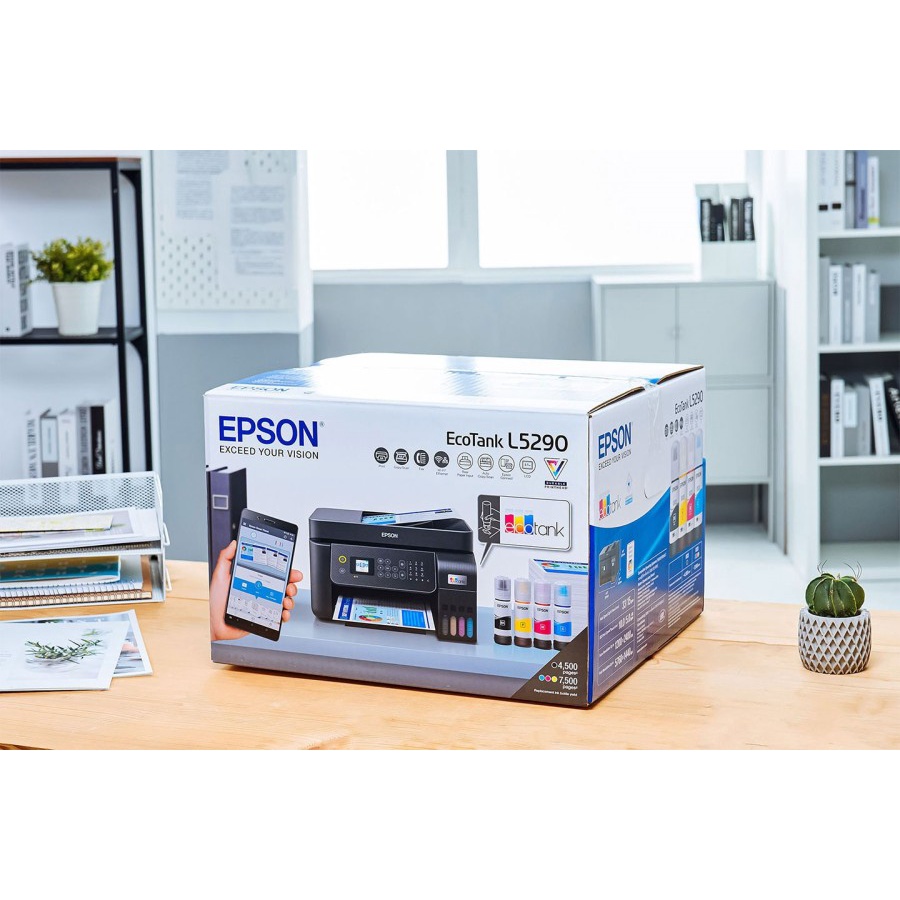 Printer Epson EcoTank L5290 Wifi F4 Print Scan Copy with ADF - L5190