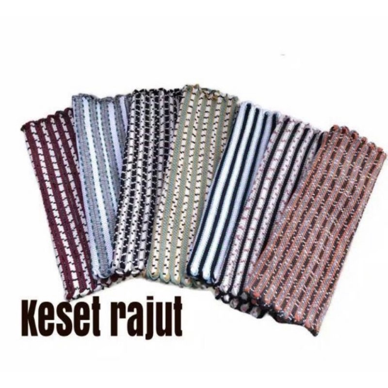 Keset Kaki / Keset Bandung Rajut Tenun Lantai / Keset Anyam