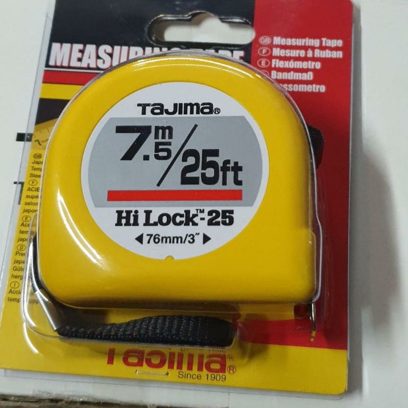 meteran tajima 7,5 meter