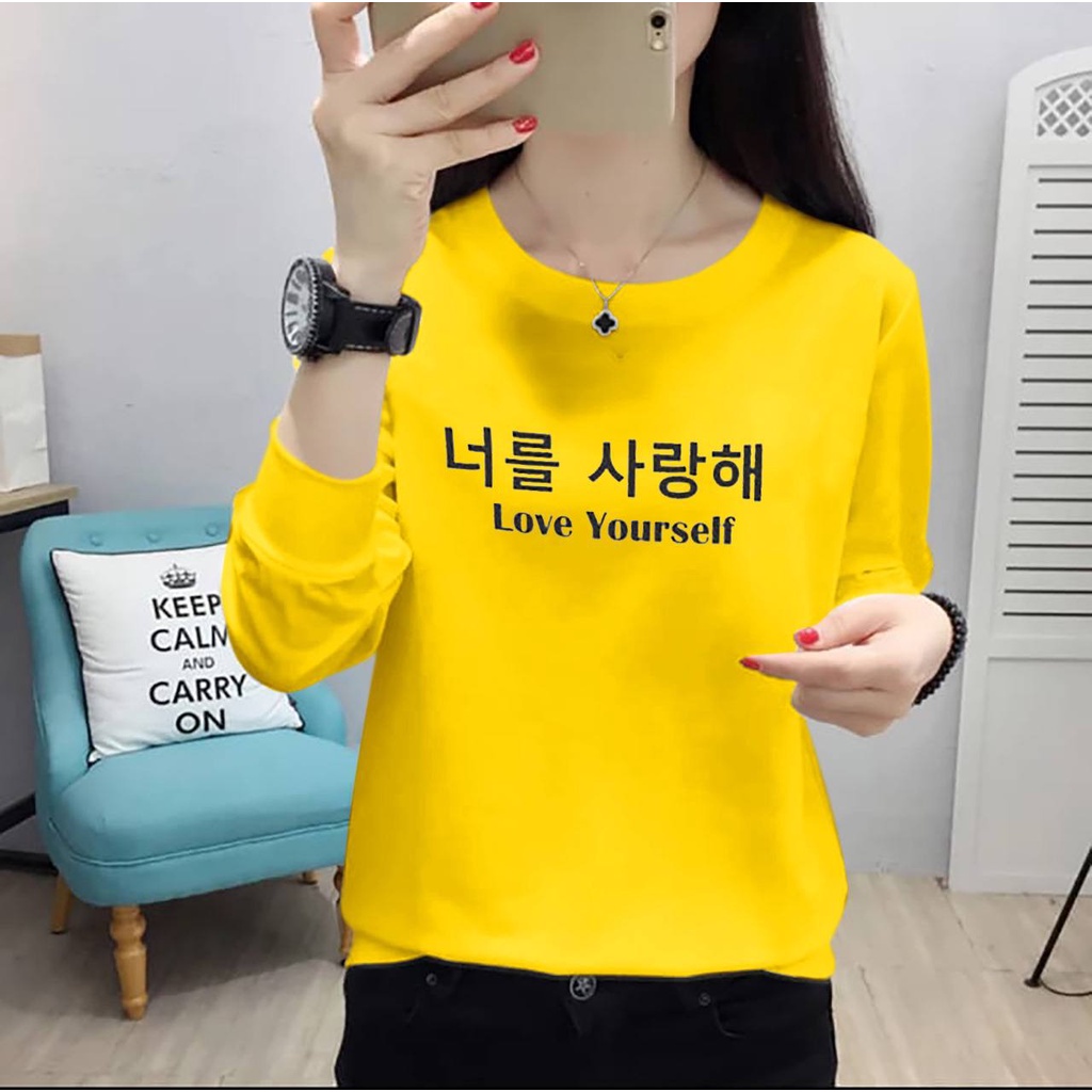 KIYOREN BAJU LENGAN PANJANG WANITA DEWASA UKURAN S,M,L,XL,XXL SUPER PREMIUM BAJU DISTRO