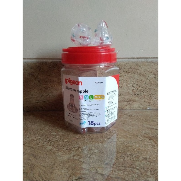 Dot Pigeon Silicone Nipple Satuan S/M/L - Dot Bayi Pigeon-M