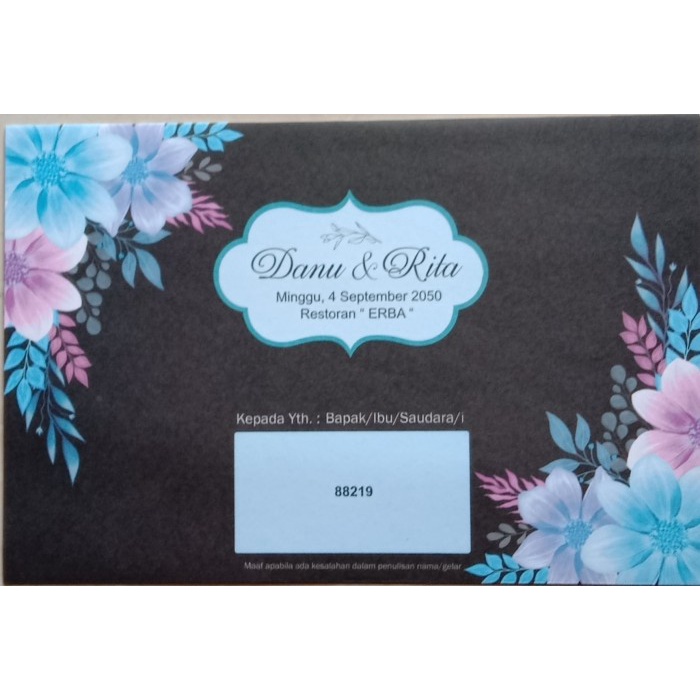 Blangko Undangan Pernikahan ERA BARU / ERBA 88219 COVER Harga Murah