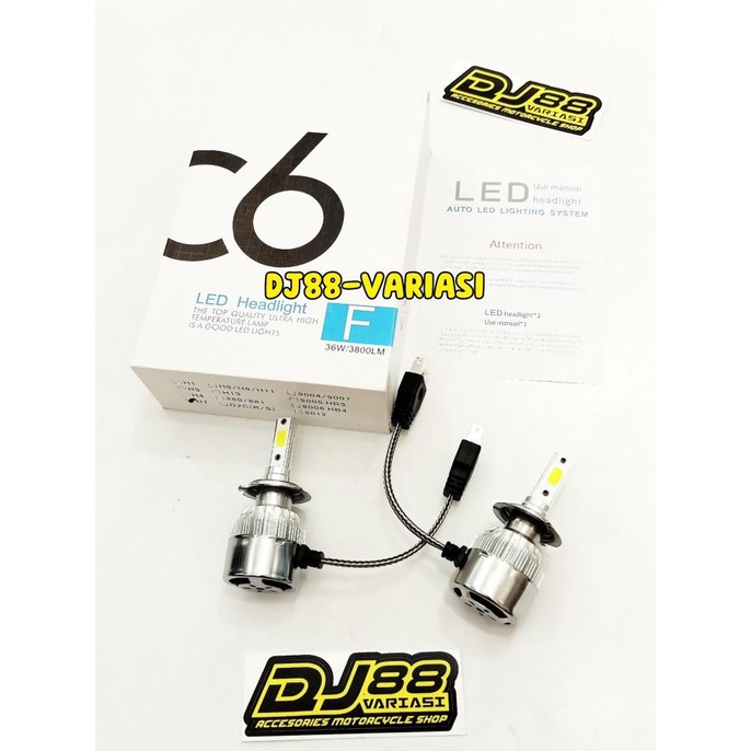 Lampu LED H7 C6 utama ninja 250 karbu ninja 250 fi old z250 r25
