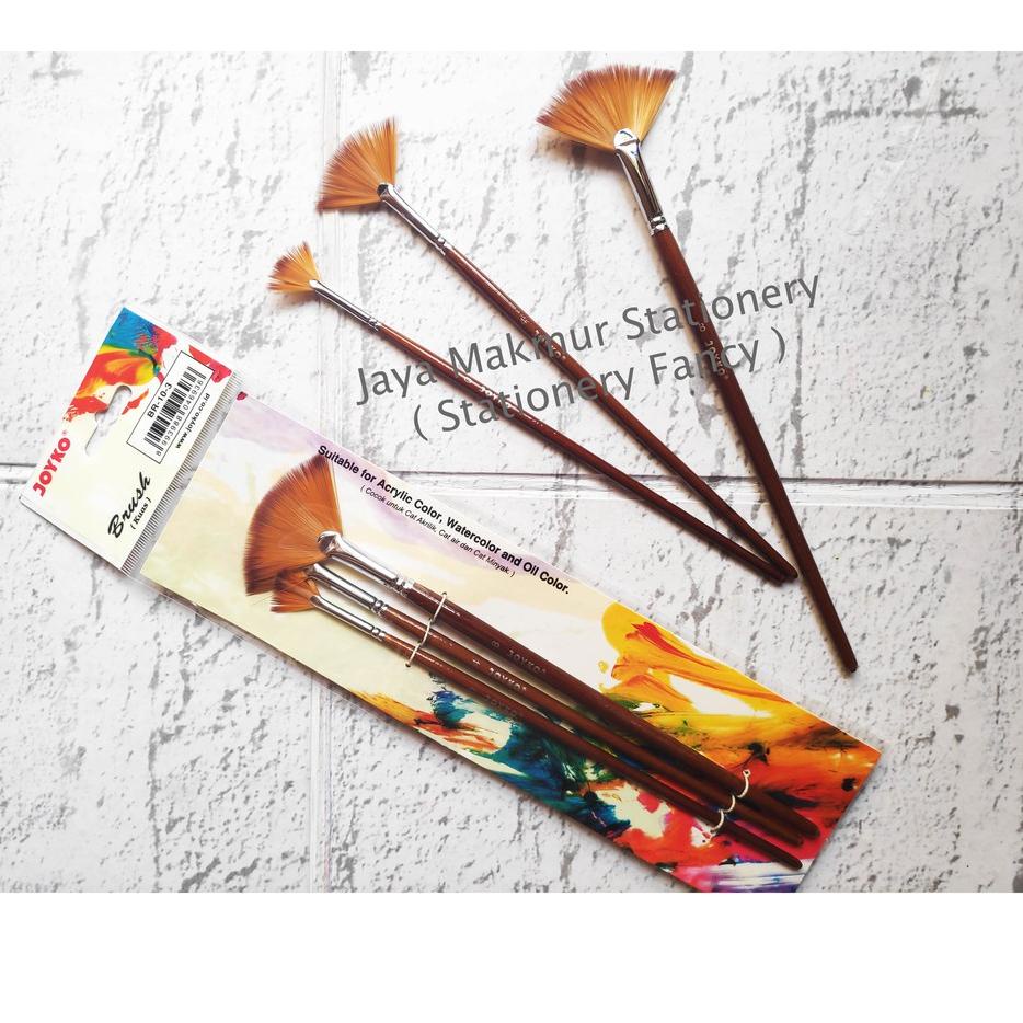 

Miliki - Kuas Lukis Kipas Cat Air Acrylic Joyko BR-10-3 1 set ,.