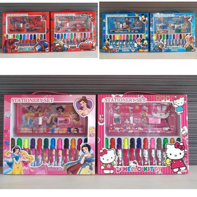 

Hanya Disini] Stationery Set/Alat Tulis Set Spidol Cars,Spiderman,Hello Kitty,Frozen - Cars