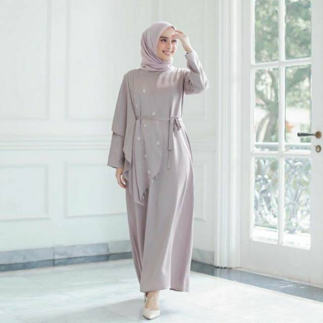 Jual MURAAHHHH PL VVGC ZALIA DRESS VANILLA HIJAB ABU Shopee