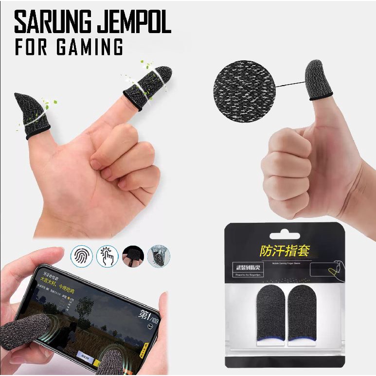 ( 10Pcs ) Sarung Jari Jempol Buat Game Pubg Call Of Duty Mobile Legend