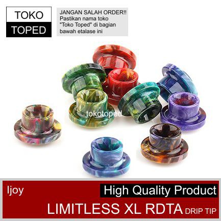 Ijoy Limitless XL 25 RDTA Drip Tip | resin driptip top cap topcap