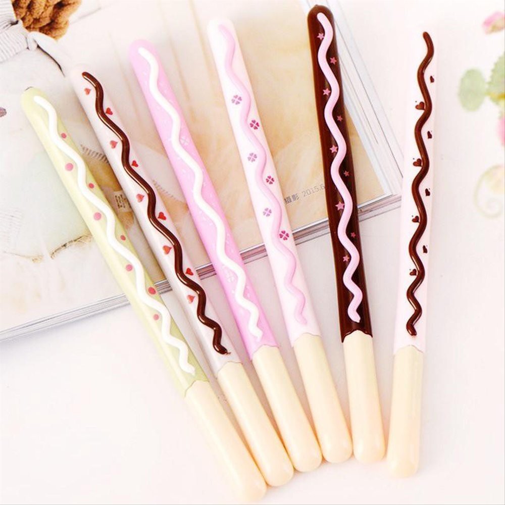 Pulpen Pokky Pena Cute Pen ATK Bolpoin Karakter Makanan Snack Lucu Unik Imut ATK Kantor Murah