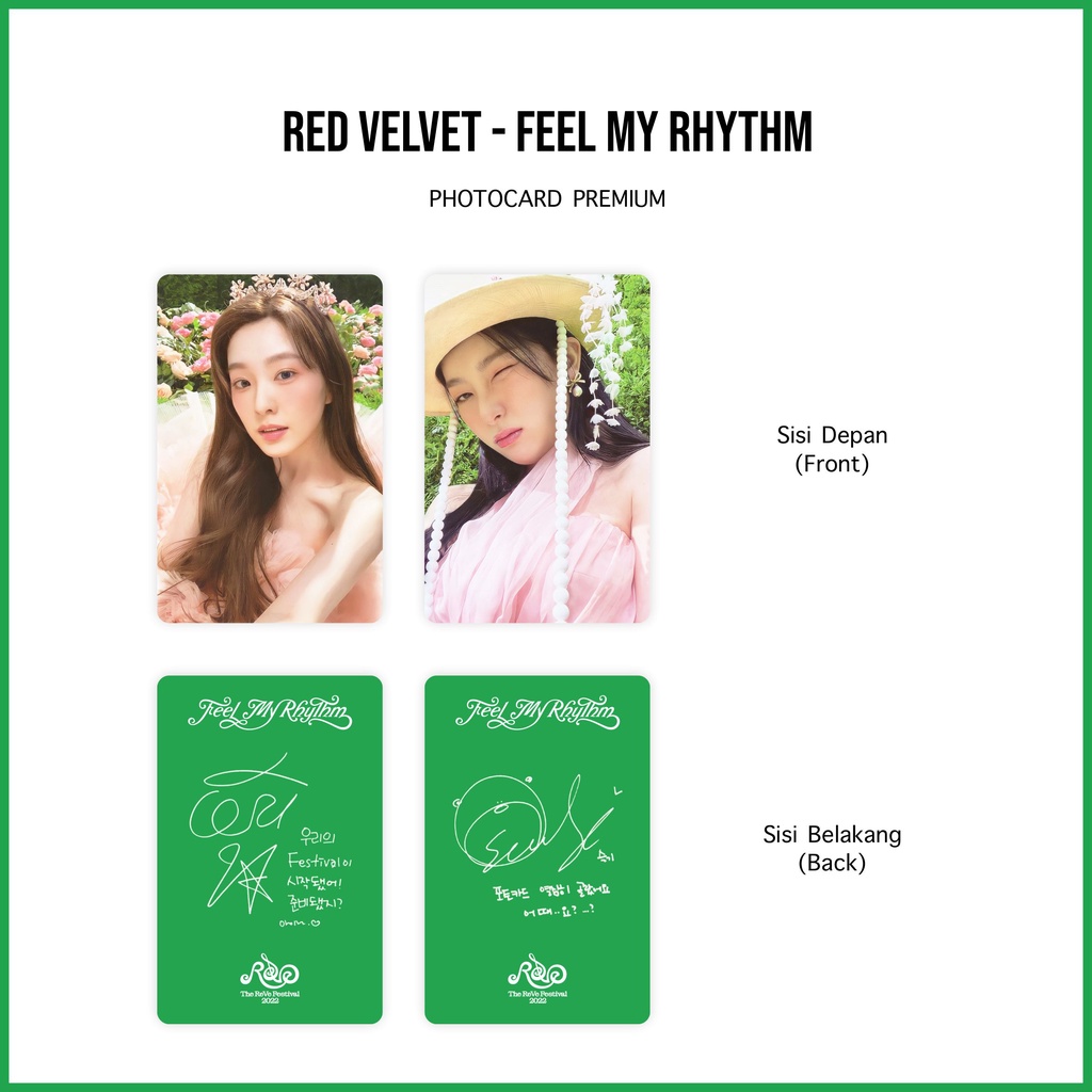 [SET] Photocard Red Velvet Feel My Rhythm