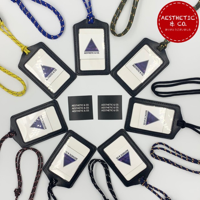 

Murah Lanyard Id Card Name Tag Kulit Tali Paracord (Warna Hitam) Bagus