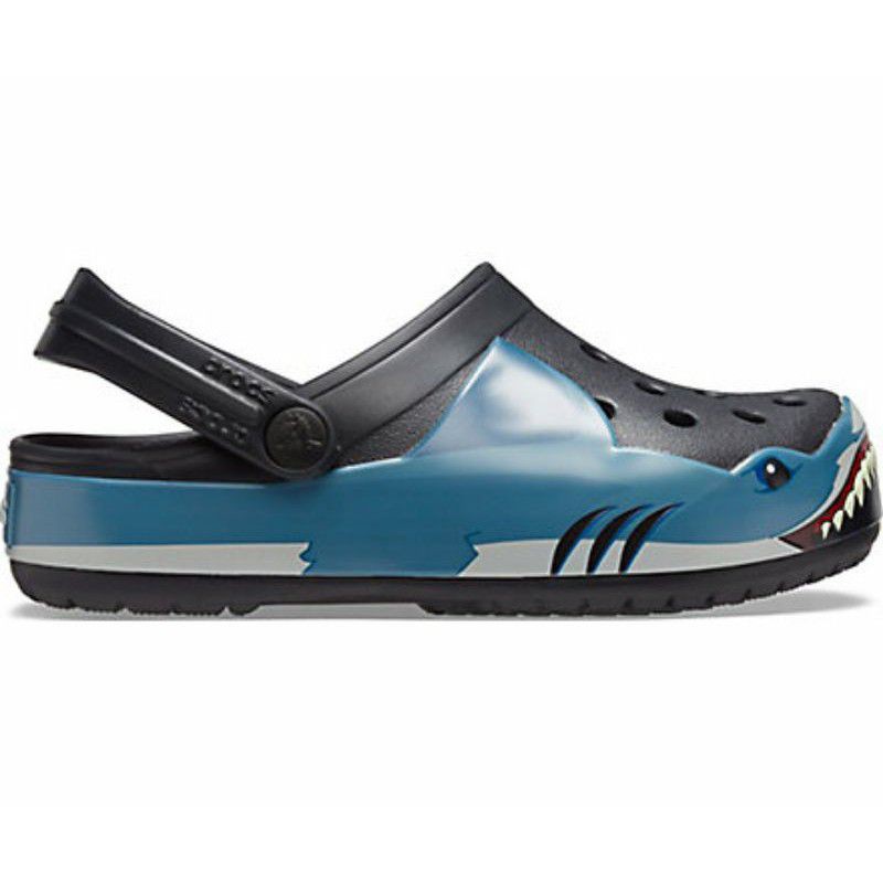 SANDAL ANAK CROCS FUN LAB SHARK OPEN GRIN CLOG for KIDS and JUNIOR