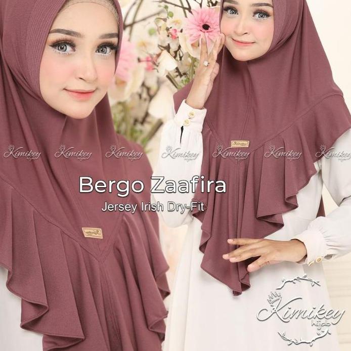 ✨Promo ZAAFIRA Kimikey Hijab Jilbab Instan Premium Jersey Irish Dry Fit Kerudung Bergo Pad Rempel Za