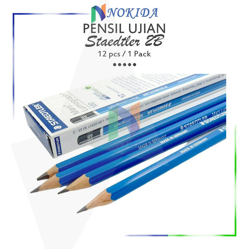 

Nokida Pensil 2B Staedtler [1 Pack] / Staedler Pencil Pinsil 2B Setaedler 1 Pak / Pinsil 2B Asli