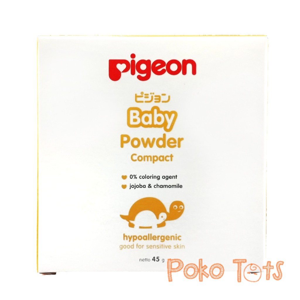 Pigeon Baby Compact Powder Cake Bedak Bayi Padat 45gr WHS