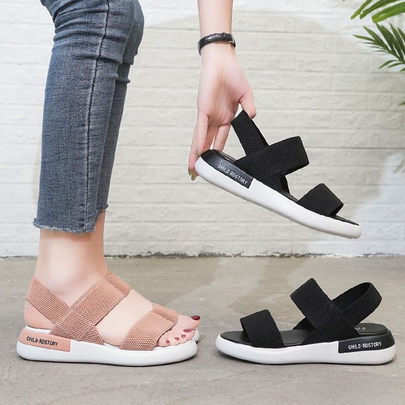 COD{BAYAR DITEMPAT}SANDAL TALI WANITA KOREAN FASHION SANDAL WEDGES SANDAL NEW FASHION STYLE SANDAL SOL TEBAL