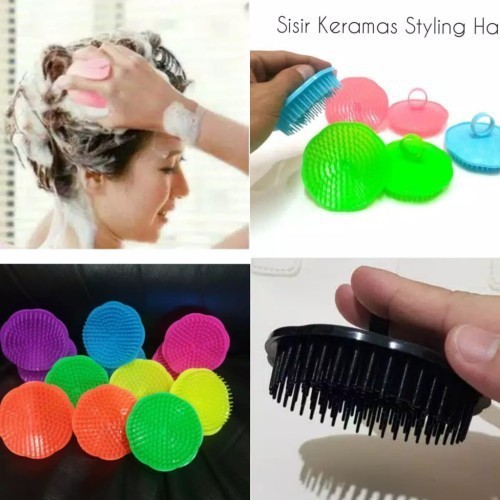 SISIR KERAMAS LENTUR SIKAT CUCI RAMBUT SISIR KERAMAS STYLING HAIR COMB