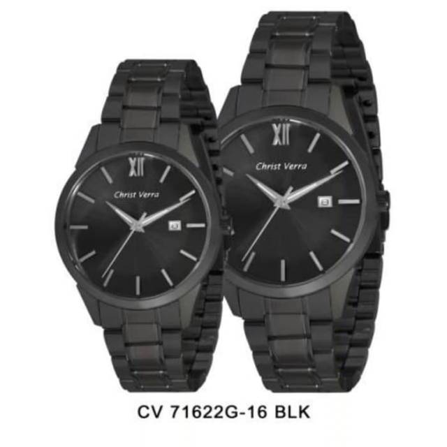 JAM TANGAN CHRIST VERRA CV 71622L-16BLK ORIGINAL