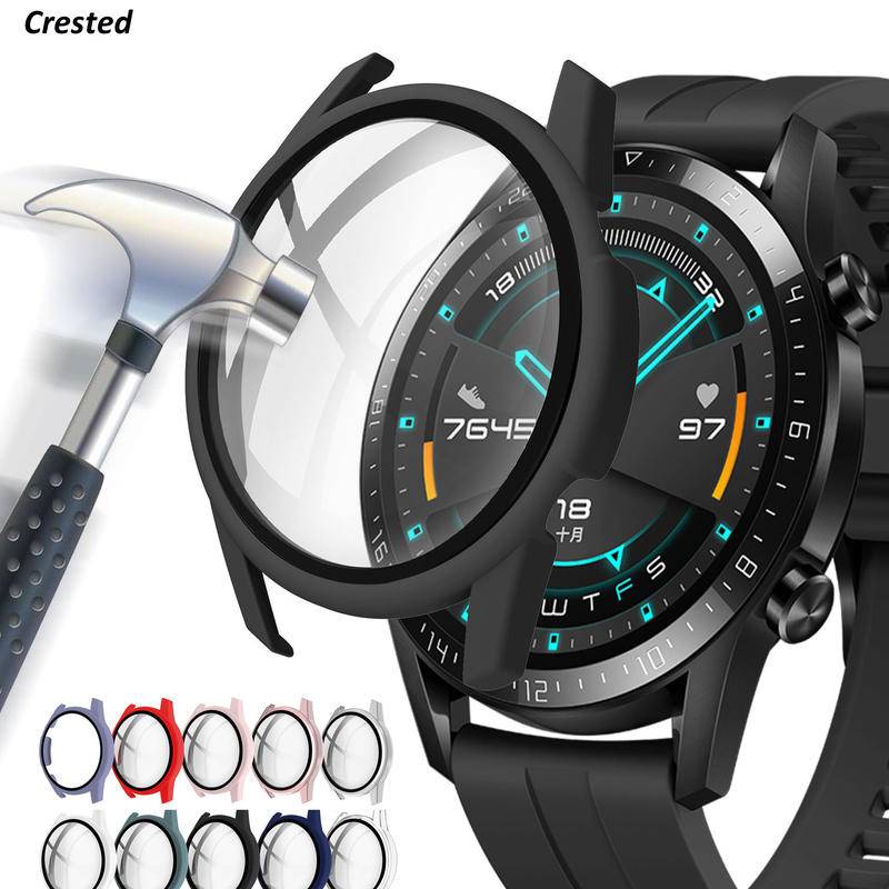 Case Pelindung Layar Kaca Bumper Full Cover 46mm Untuk Huawei Watch GT 3 2 Pro 2e 42 46 MM 3 Pro