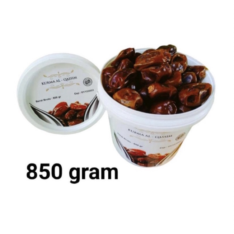 

KURMA AL-QASSIM KEMASAN EMBER 850 GRAM / KURMA MANIS SUKARI