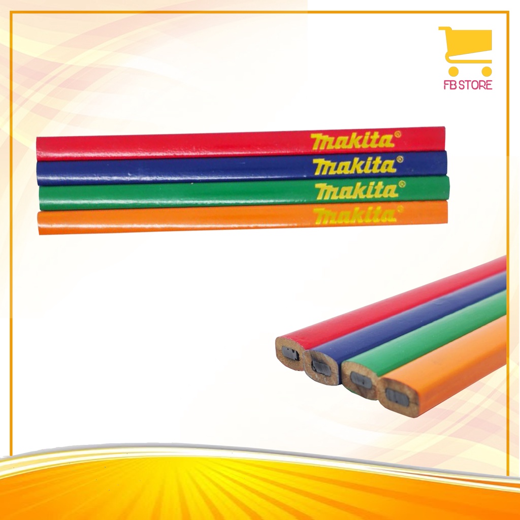

Pensil Tukang Makita Hitam Per 2 Pcs Warna Body Random