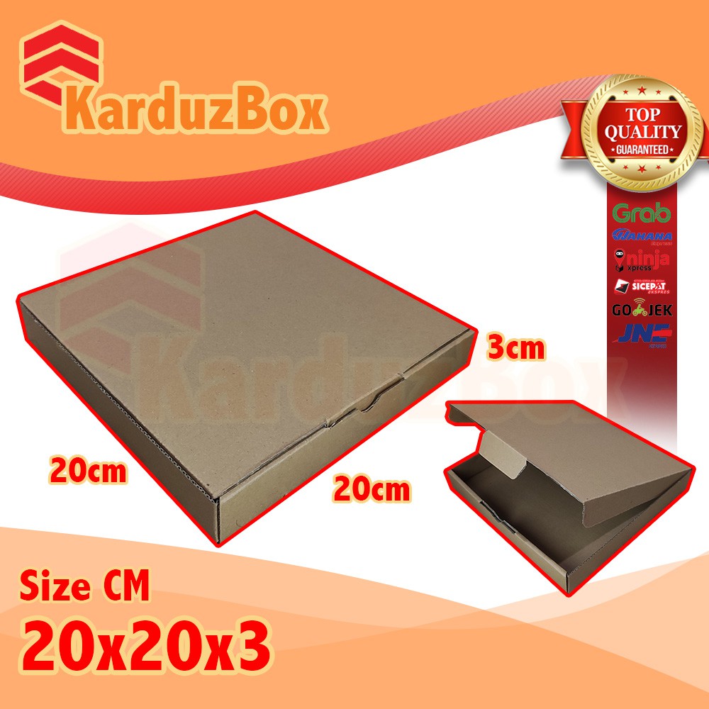 

20x20x3 kotak Kardus Packaging Box PIZZA