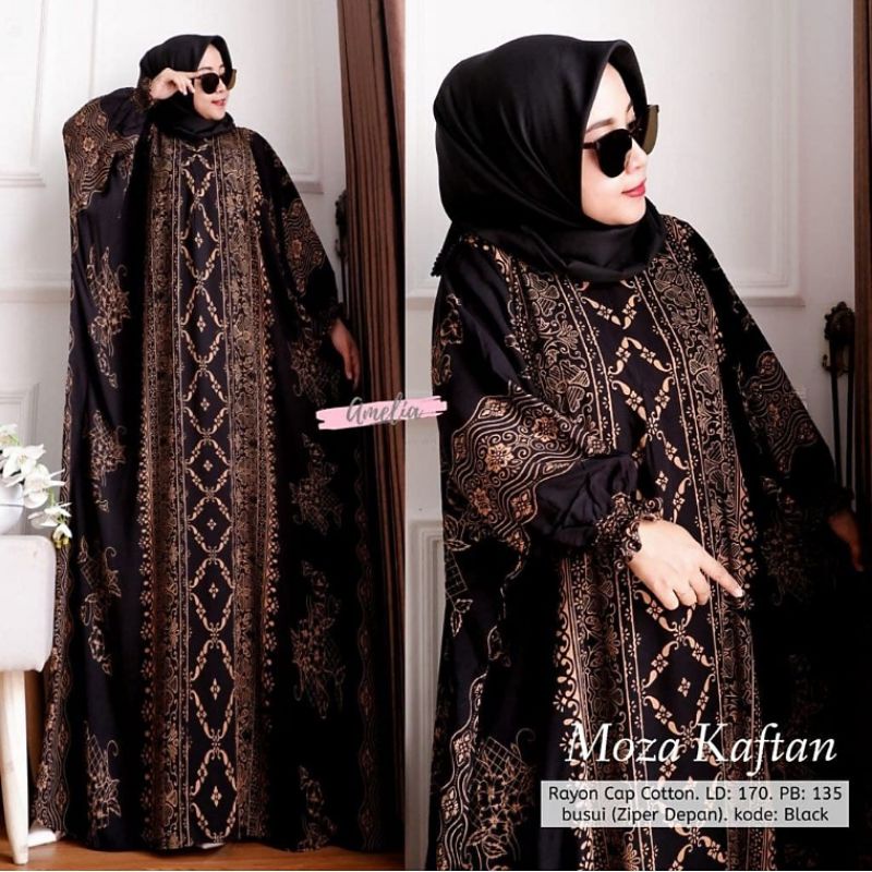 KAFTAN MADINA JUMBO GAMIS RAYON PREMIUM LONG DRESS BATIK BIG SIZE BAJU MUSLIM WANITA BUSUI KELELAWAR TERBARU