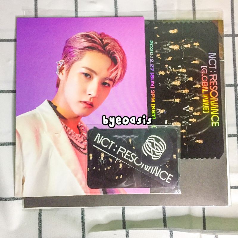 AR TICKET RENJUN NCT RESONANCE 2020 MINUS PHOTOCARD