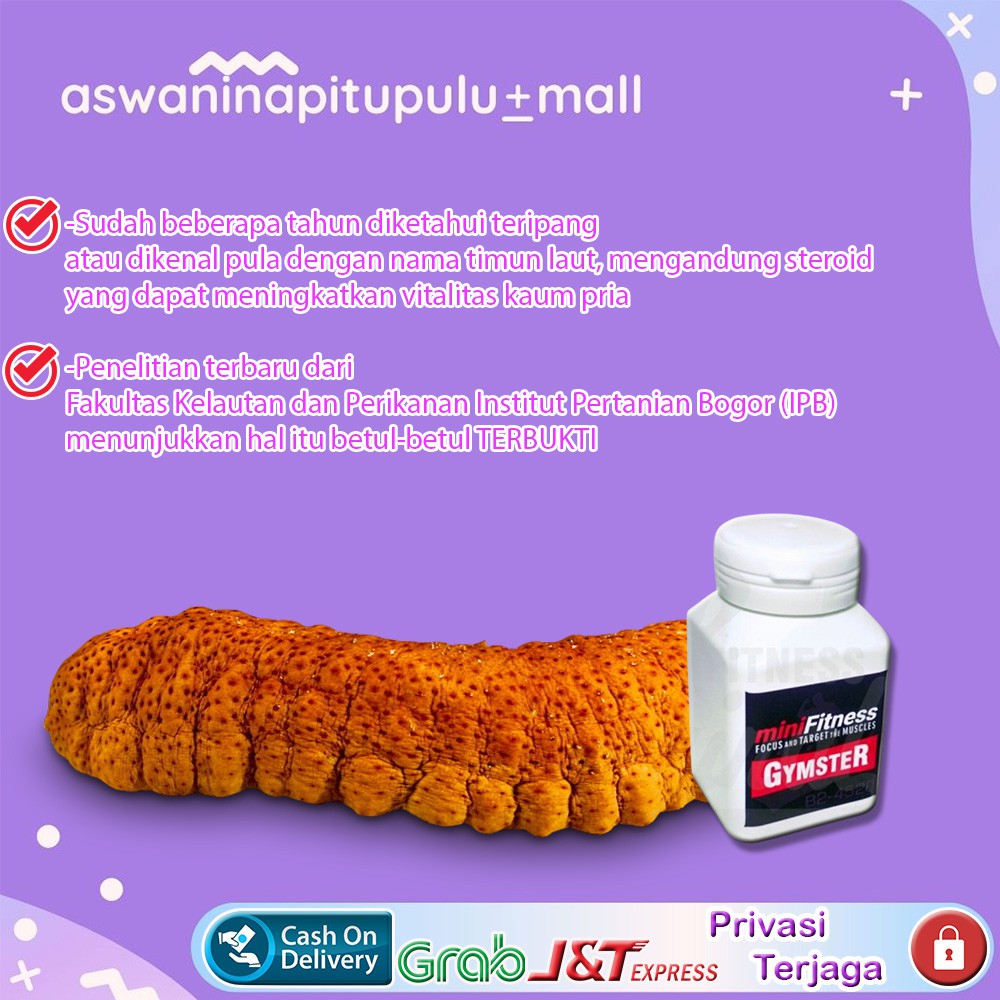 Jual Suplemen Gamat Emas Ekstrak Teripang Timun Laut isi 70 Kapsul