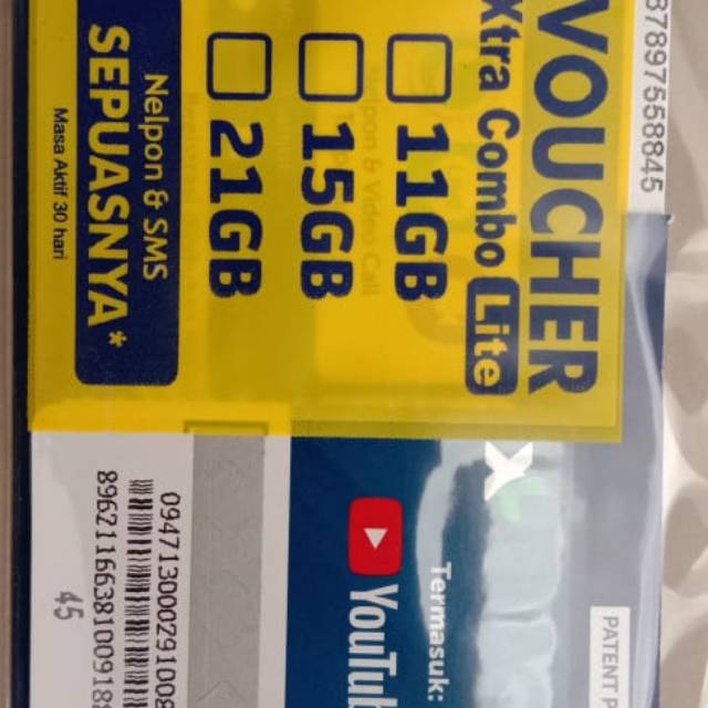 KARTU PERDANA XL 15GB / 21GB Unlimited